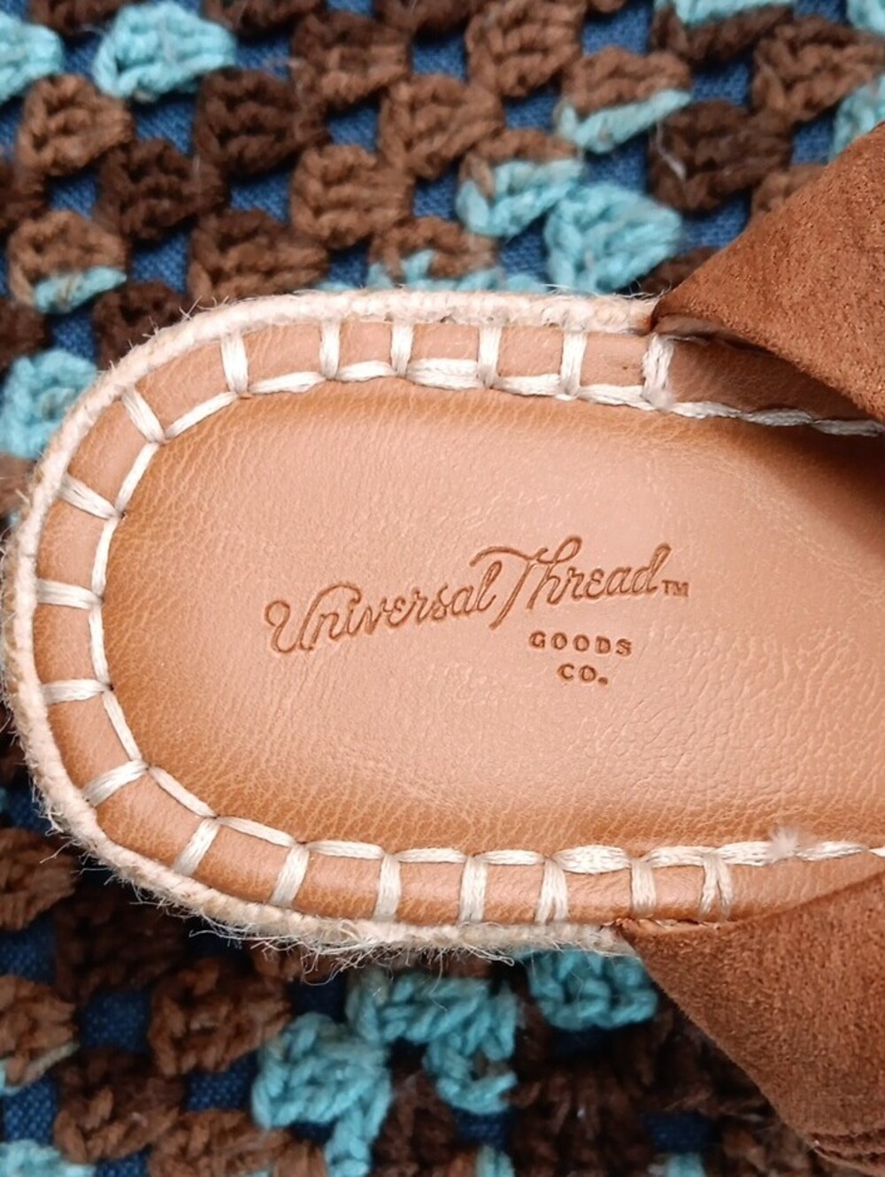 Universal Thread Brown Espadrille Platform Sandals - Picture 2 of 14